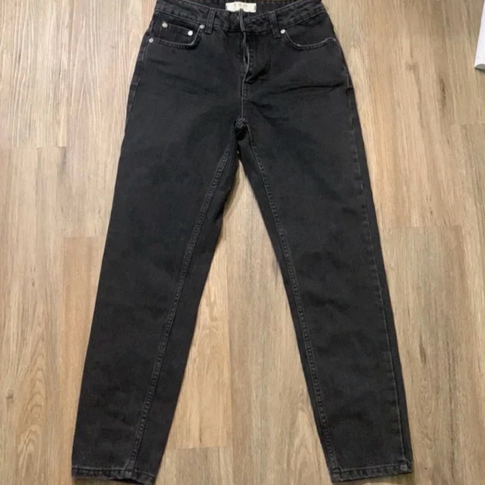 Free people black denim jeans size 24